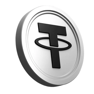 Tether USDT coin element in the trading community's trust section